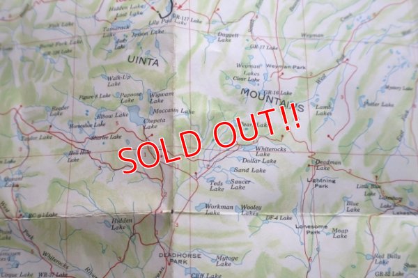 画像10: dp-250728-05 UINTA LAKES EAST 1969 MAP & GUIDE