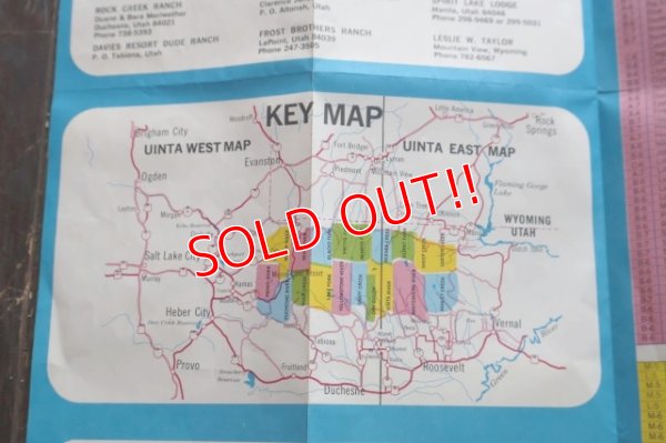画像7: dp-250728-05 UINTA LAKES WEST 1969 MAP & GUIDE