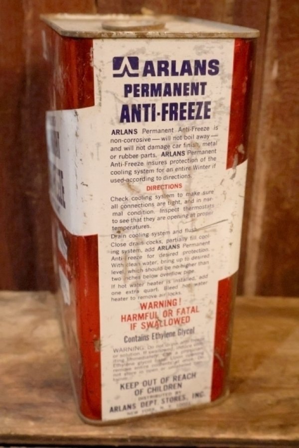 画像6: dp-250618-28 ARLANS PERMANENT ANTI-FREEZE and COOLANT 1 U.S. GALLON CAN