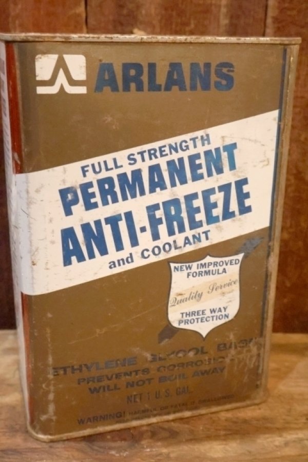 画像3: dp-250618-28 ARLANS PERMANENT ANTI-FREEZE and COOLANT 1 U.S. GALLON CAN