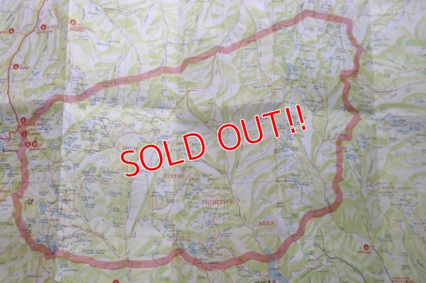 画像10: dp-250728-05 UINTA LAKES WEST 1969 MAP & GUIDE