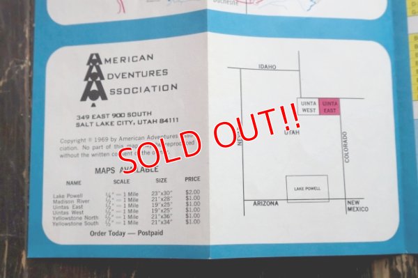 画像7: dp-250728-05 UINTA LAKES EAST 1969 MAP & GUIDE