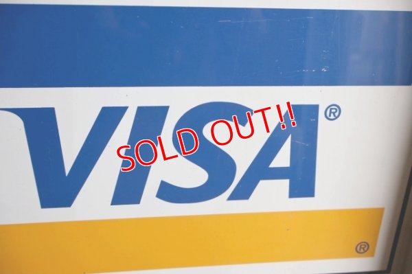 画像3: dp-250205-36 DISCOVER・VISA ・Master Card 1990's W-sided Metal Sign