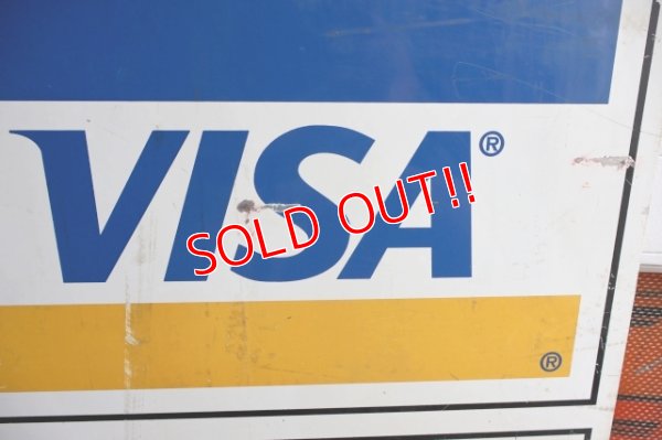 画像10: dp-250205-36 DISCOVER・VISA ・Master Card 1990's W-sided Metal Sign