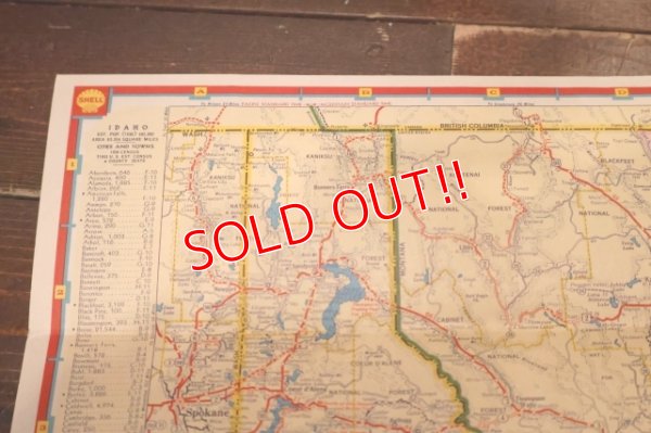 画像8: dp-240605-06 SHELL 1930's-1940's Road Map "IDAHO"
