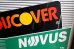 画像2: dp-250205-36 DISCOVER・VISA ・Master Card 1990's W-sided Metal Sign (2)