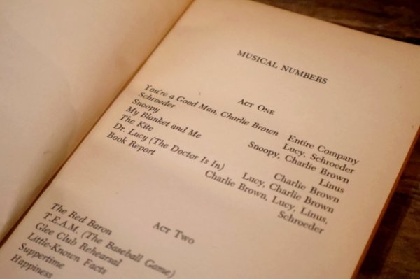 画像5: ct-220801-48 PEANUTS / 1970's Musical Book  "YOU'RE A GOOD MAN, CHARLIE BROWN"