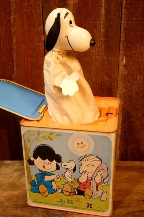 画像6: ct-250320-30 【JUNK】Snoopy / MATTEL 1972 Musical  Jack in the Box