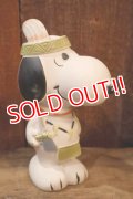 ct-250901-02 Snoopy / 1980's Vinyl Squeak Toy "Indian"