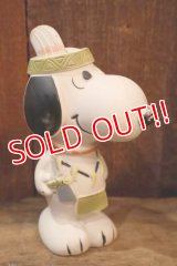 ct-250901-02 Snoopy / 1980's Vinyl Squeak Toy "Indian"