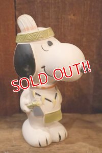 ct-250901-02 Snoopy / 1980's Vinyl Squeak Toy "Indian"