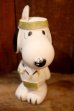 画像2: ct-250901-02 Snoopy / 1980's Vinyl Squeak Toy "Indian" (2)