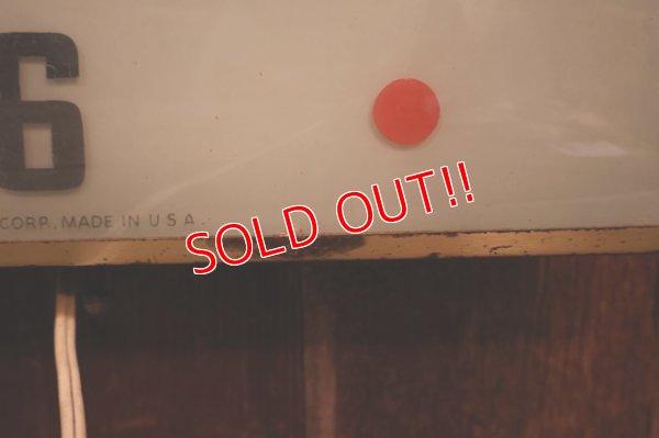 画像10: dp-250618-19 WOLF'S HEAD MOTOR OIL & LUBES 1960's PAM CLOCK