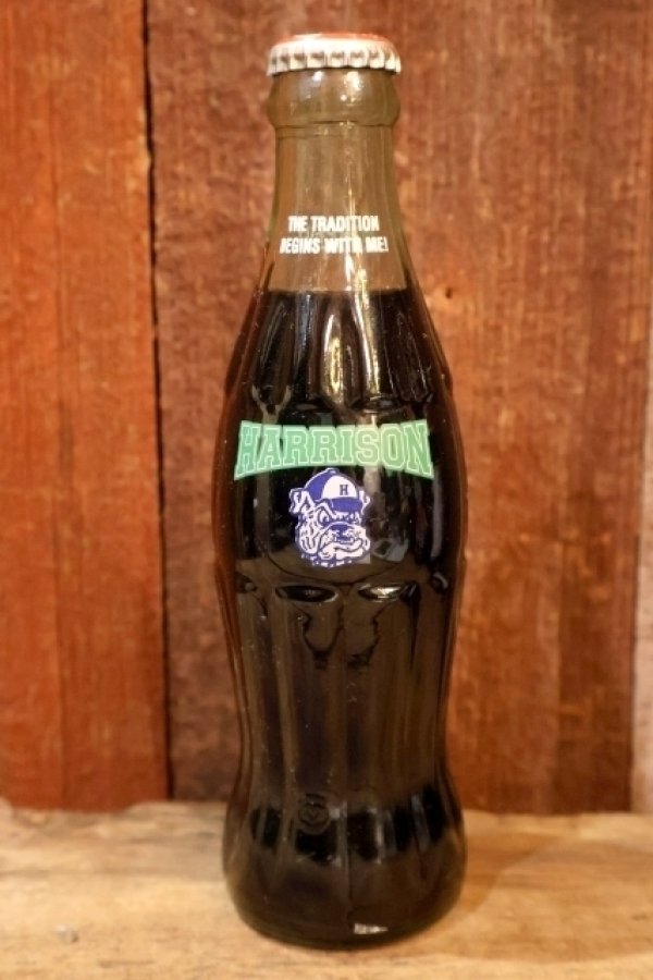 画像1: ck-060 HARRISON HIGH SCHOOL 1990's Bulldogs Coco-Cola CLASSIC Bottle
