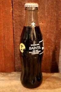 ck-054 NEW ORLEANS SAINTS 1991 NFC WESTERN DIVISION CHAMPIONS Coco-Cola CLASSIC Bottle