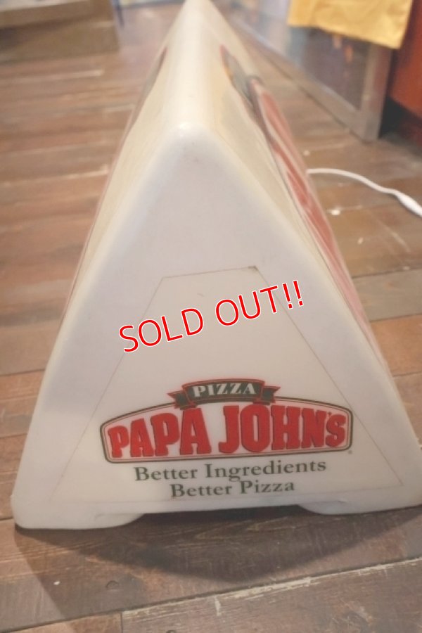 画像7: dp-250930-02 PAPA JOHN'S PIZZA / 1990's Delivery Car Sign