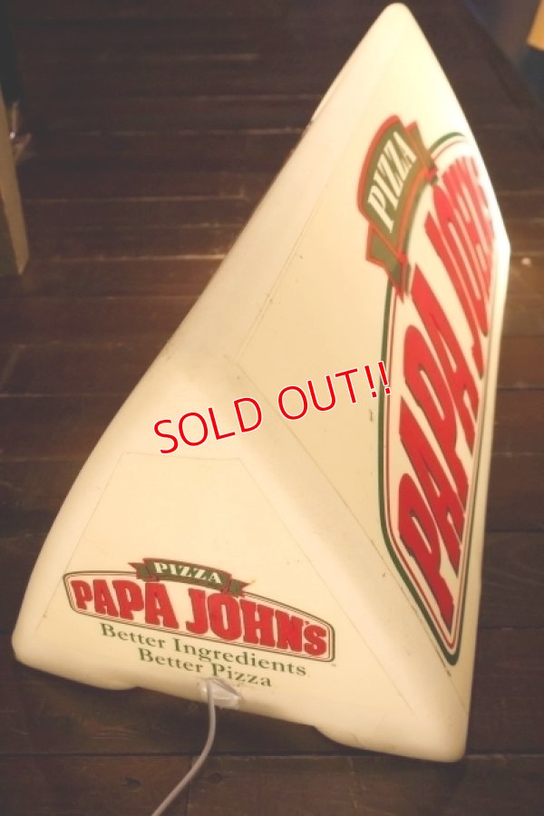 画像2: dp-250930-02 PAPA JOHN'S PIZZA / 1990's Delivery Car Sign