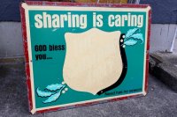 dp-250930-01 THE SALVATION ARMY / "sharing is caring" Sign