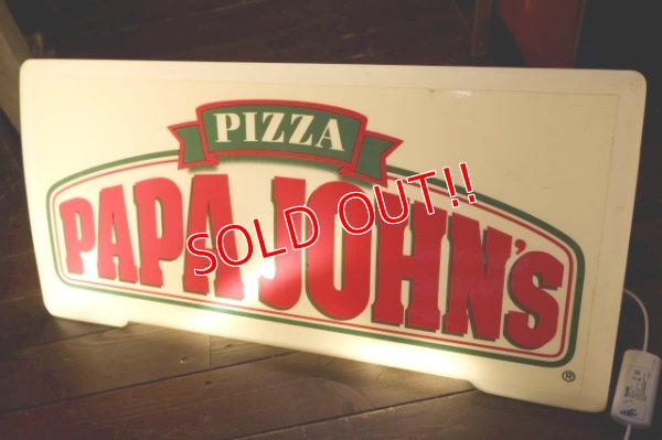 画像4: dp-250930-02 PAPA JOHN'S PIZZA / 1990's Delivery Car Sign