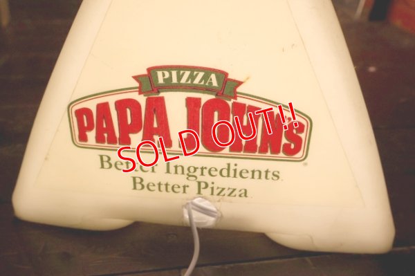 画像3: dp-250930-02 PAPA JOHN'S PIZZA / 1990's Delivery Car Sign