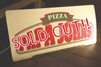 dp-250930-02 PAPA JOHN'S PIZZA / 1990's Delivery Car Sign