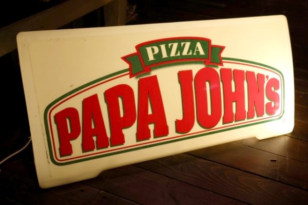 画像1: dp-250930-02 PAPA JOHN'S PIZZA / 1990's Delivery Car Sign
