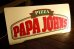 画像1: dp-250930-02 PAPA JOHN'S PIZZA / 1990's Delivery Car Sign (1)