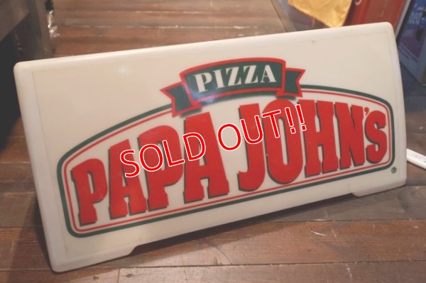 画像6: dp-250930-02 PAPA JOHN'S PIZZA / 1990's Delivery Car Sign