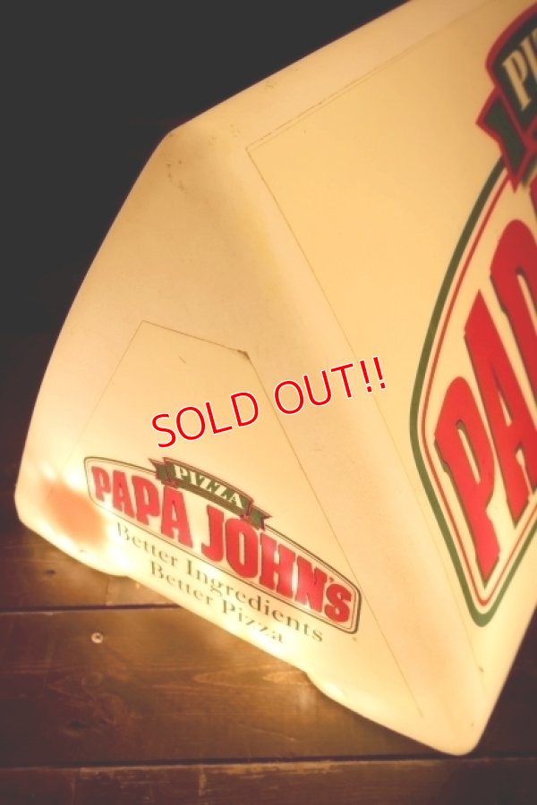 画像5: dp-250930-02 PAPA JOHN'S PIZZA / 1990's Delivery Car Sign