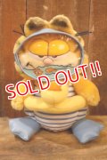ct-250930-02 Garfield / DAKIN 1980's Plush Doll "Ducky Float Swimming"