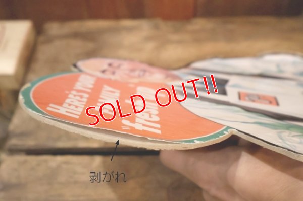 画像10: dp-250930-07 7 Up 1950's Cardboard Stand Sign