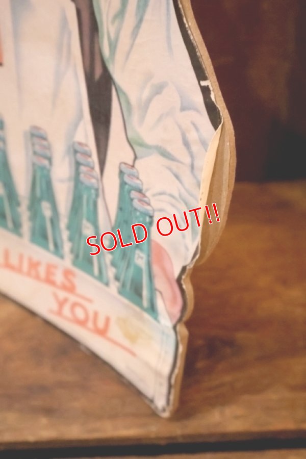 画像6: dp-250930-07 7 Up 1950's Cardboard Stand Sign