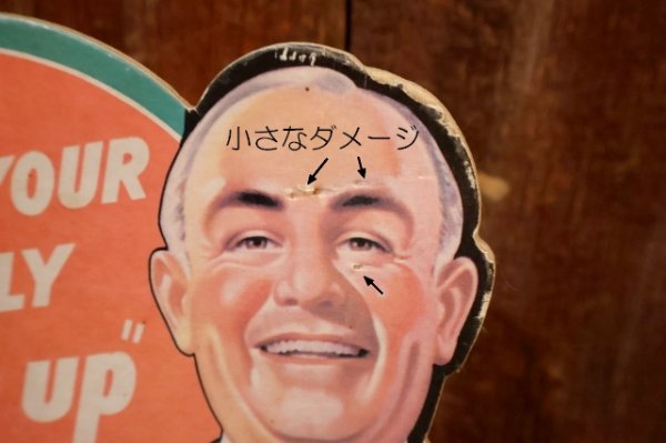 画像3: dp-250930-07 7 Up 1950's Cardboard Stand Sign