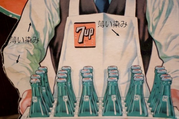 画像4: dp-250930-07 7 Up 1950's Cardboard Stand Sign