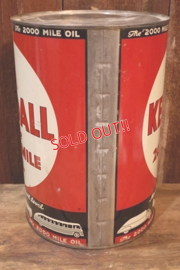 画像8: dp-251008-67 KENDALL 1940's-1950's The 2000 MILE OIL 5 U.S. QUARTS CAN