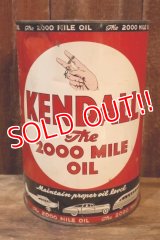 dp-251008-67 KENDALL 1940's-1950's The 2000 MILE OIL 5 U.S. QUARTS CAN