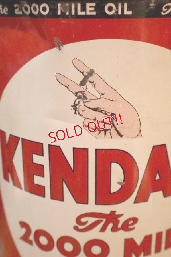 画像2: dp-251008-67 KENDALL 1940's-1950's The 2000 MILE OIL 5 U.S. QUARTS CAN