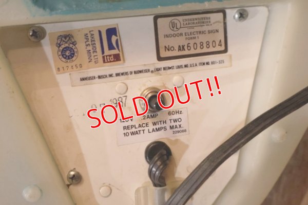 画像15: ct-251008-03 BUD LIGHT / Spuds Mackenzie 1980's Lighted Stand Display