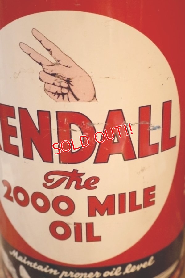 画像5: dp-251008-67 KENDALL 1940's-1950's The 2000 MILE OIL 5 U.S. QUARTS CAN