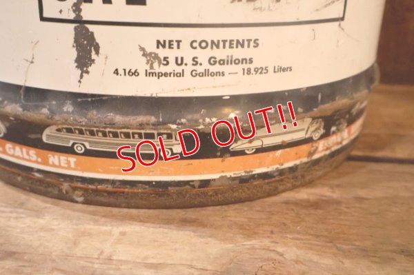 画像5: dp-251008-79 KENDALL 1950's  The 2000 MILE OIL 5 U.S. GALLONS MOTOR OIL CAN