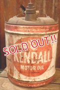 dp-251008-80 KENDALL 1950's  5 U.S. GALLONS MOTOR OIL CAN