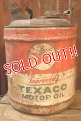 dp-251008-83 TEXACO 1950's  5 U.S. GALLONS MOTOR OIL CAN