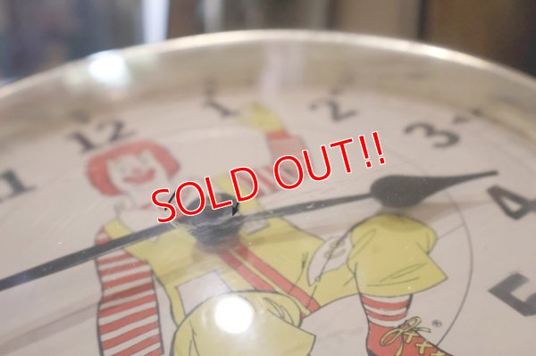 画像14: ct-251008-05 McDonald's / Ronald McDonald 1970's Wall Clock