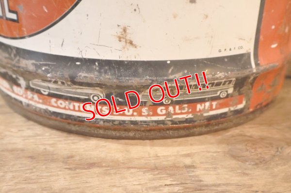 画像7: dp-251008-79 KENDALL 1950's  The 2000 MILE OIL 5 U.S. GALLONS MOTOR OIL CAN