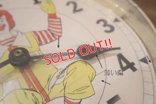 画像8: ct-251008-05 McDonald's / Ronald McDonald 1970's Wall Clock