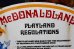 画像3: ct-251008-07 McDonald's / Setmakers, Inc. 1980 "McDONALDLAND PLAYLAND REGULATIONS" Porcelain Sign