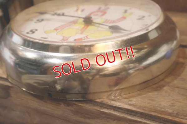 画像15: ct-251008-05 McDonald's / Ronald McDonald 1970's Wall Clock