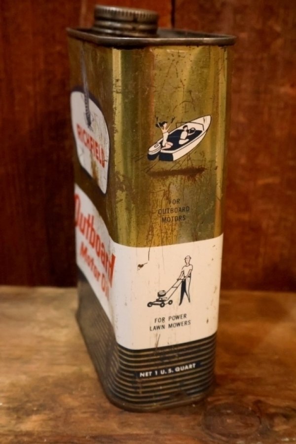画像4: dp-251008-87 RICHFIELD Outboard Motor Oil 1 U.S. Quart Can