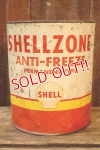 dp-251008-87 SHELL1950's SHELLZONE ANTI-FREEZE 1 U.S. GALLON CAN