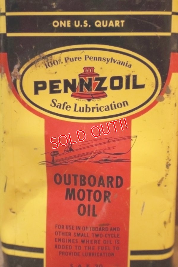 画像2: dp-251008-87 PENNZOIL Outboard Motor Oil 1 U.S. Quart Can